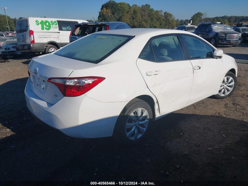 2016 TOYOTA COROLLA LE - 5YFBURHE4GP555891 | SeoVin.biz