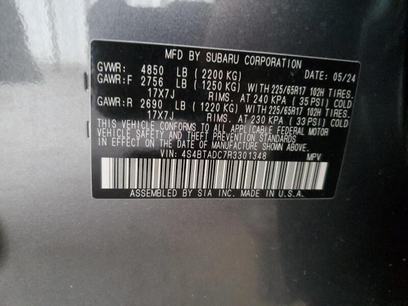 2024 SUBARU OUTBACK PREMIUM - 4S4BTADC7R3301348 | SeoVin.biz