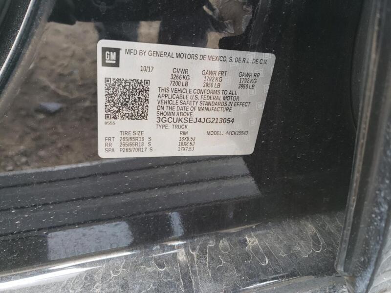 2018 CHEVROLET SILVERADO K1500 LTZ - 3GCUKSEJ4JG213054 | SeoVin.biz
