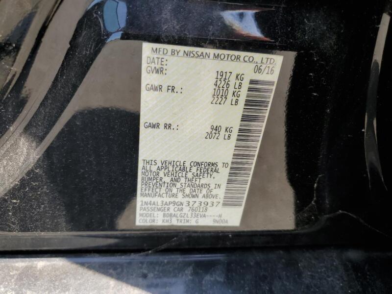 2016 NISSAN ALTIMA 2.5 - 1N4AL3AP9GN373937 | SeoVin.biz