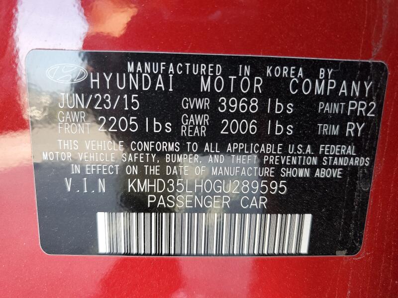 2016 HYUNDAI ELANTRA GT - KMHD35LH0GU289595 | SeoVin.biz