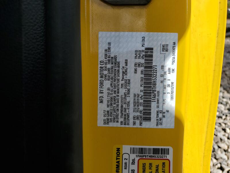 2017 FORD MUSTANG - 1FA6P8TH8H5323271 | SeoVin.biz