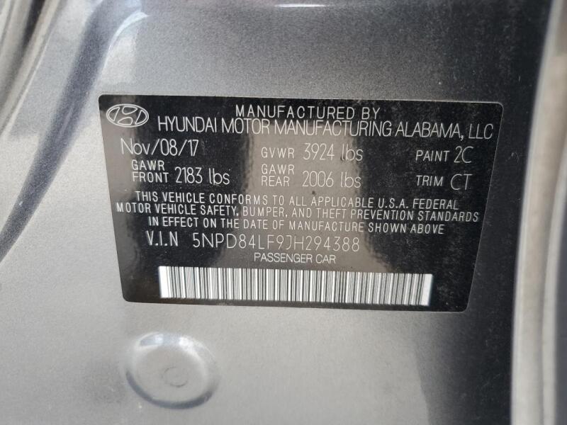 2018 HYUNDAI ELANTRA SEL - 5NPD84LF9JH294388 | SeoVin.biz