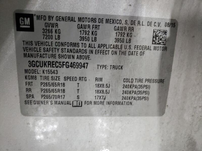 2015 CHEVROLET SILVERADO K1500 LT - 3GCUKREC5FG469947 | SeoVin.biz