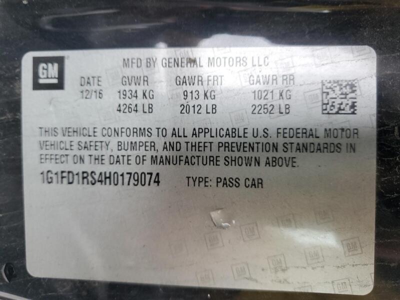 2017 CHEVROLET CAMARO LT - 1G1FD1RS4H0179074 | SeoVin.biz