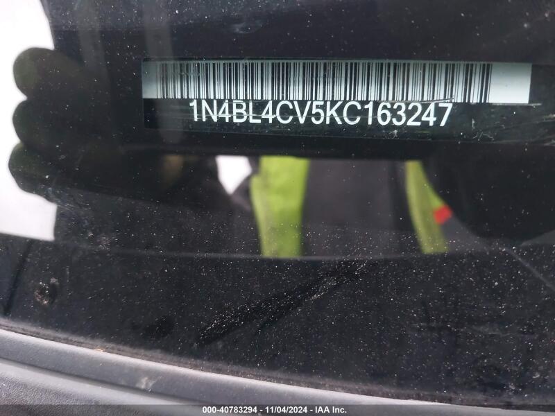 2019 NISSAN ALTIMA 2.5 SR - 1N4BL4CV5KC163247 | SeoVin.biz