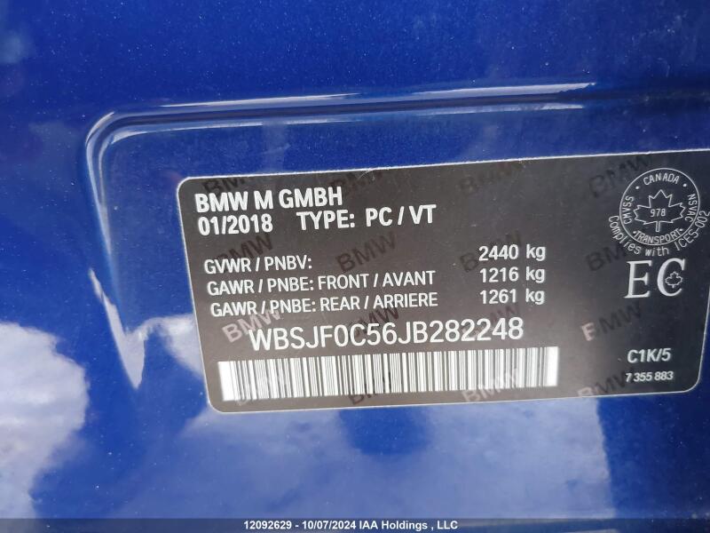 2018 BMW M5 - WBSJF0C56JB282248 | SeoVin.biz