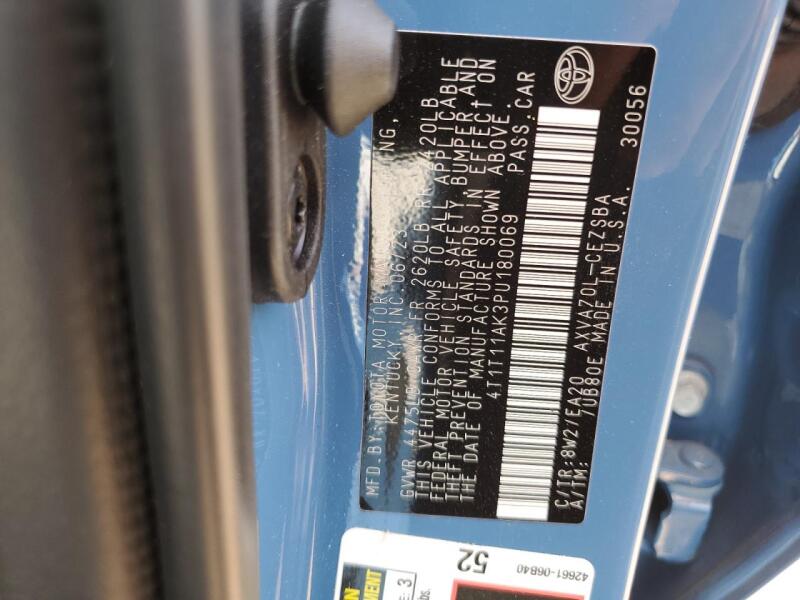 2023 TOYOTA CAMRY SE NIGHT SHADE - 4T1T11AK3PU180069 | SeoVin.biz