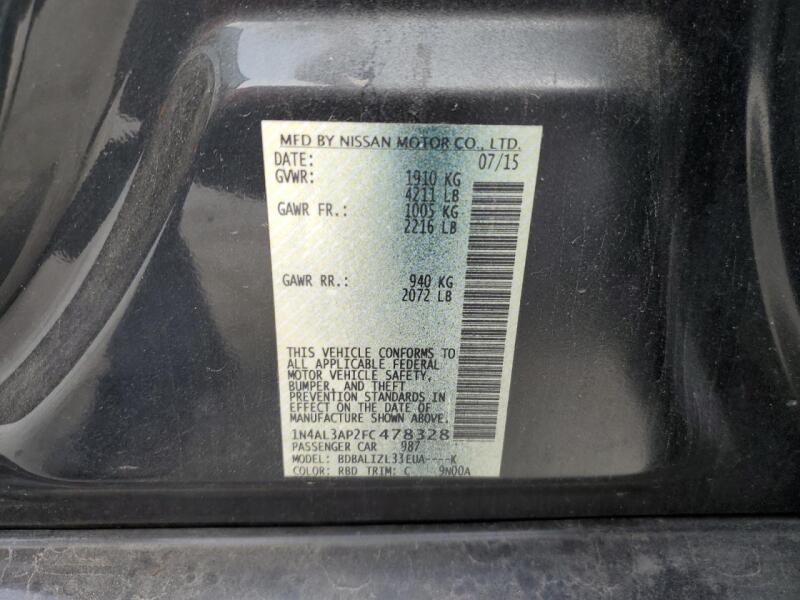 2015 NISSAN ALTIMA 2.5 - 1N4AL3AP2FC478328 | SeoVin.biz