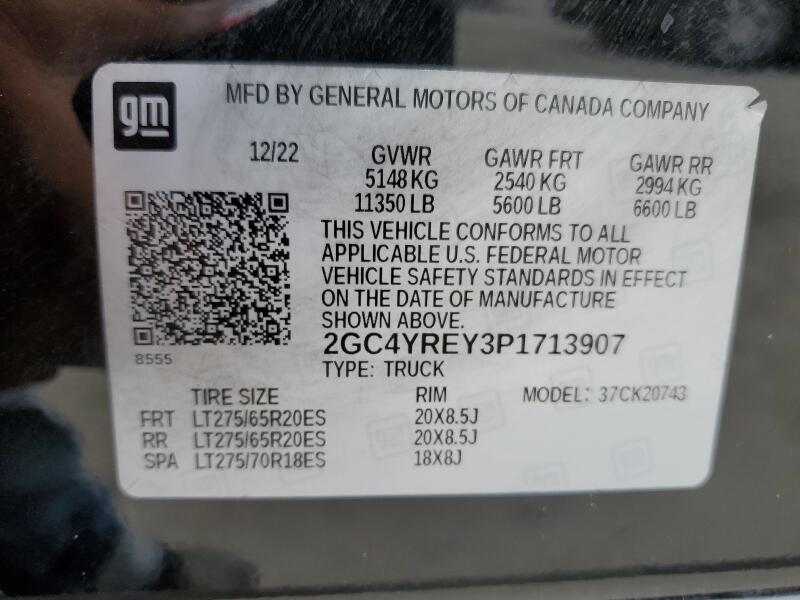 2023 CHEVROLET SILVERADO K2500 HIGH COUNTRY - 2GC4YREY3P1713907 | SeoVin.biz