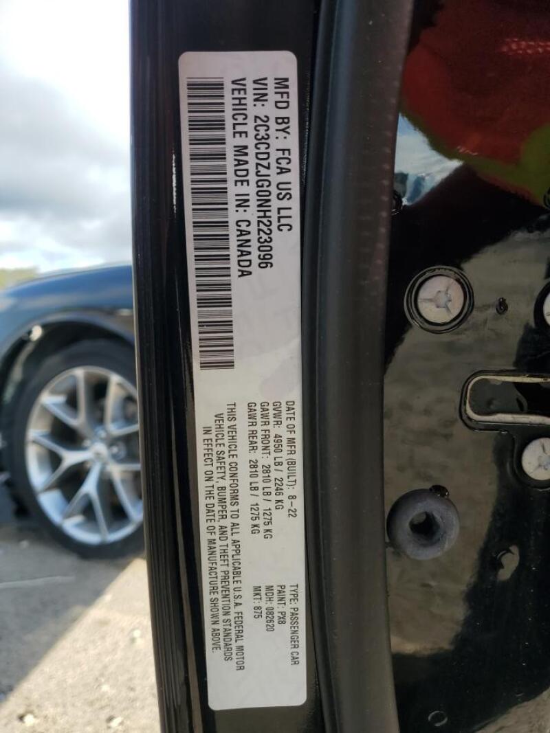 2022 DODGE CHALLENGER GT - 2C3CDZJG0NH223096 | SeoVin.biz