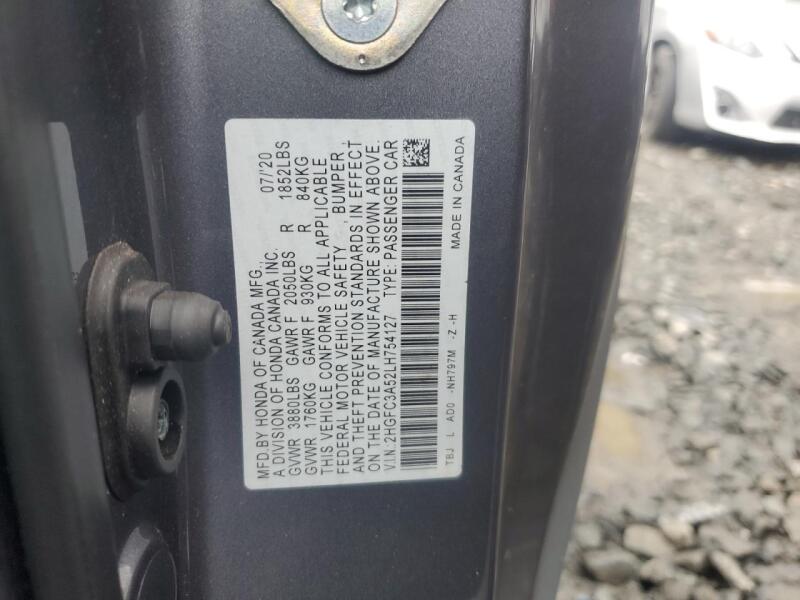 2020 HONDA CIVIC SI - 2HGFC3A52LH754127 | SeoVin.biz