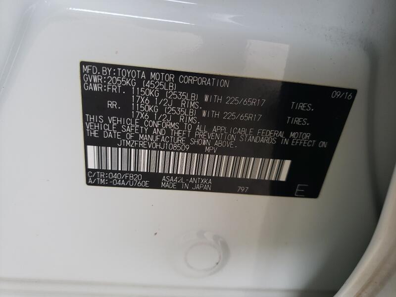 2017 TOYOTA RAV4 LE - JTMZFREV0HJ108509 | SeoVin.biz