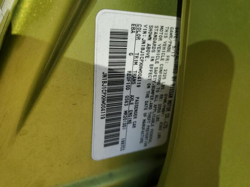 2017 NISSAN ROGUE SPORT S - JN1BJ1CPXHW004119 | SeoVin.biz