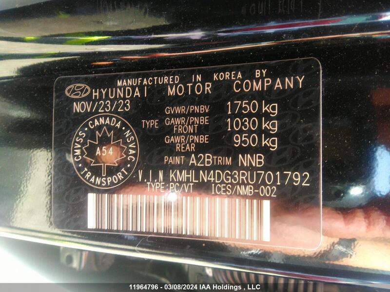 2024 HYUNDAI ELANTRA LUXURY - KMHLN4DG3RU701792 | SeoVin.biz