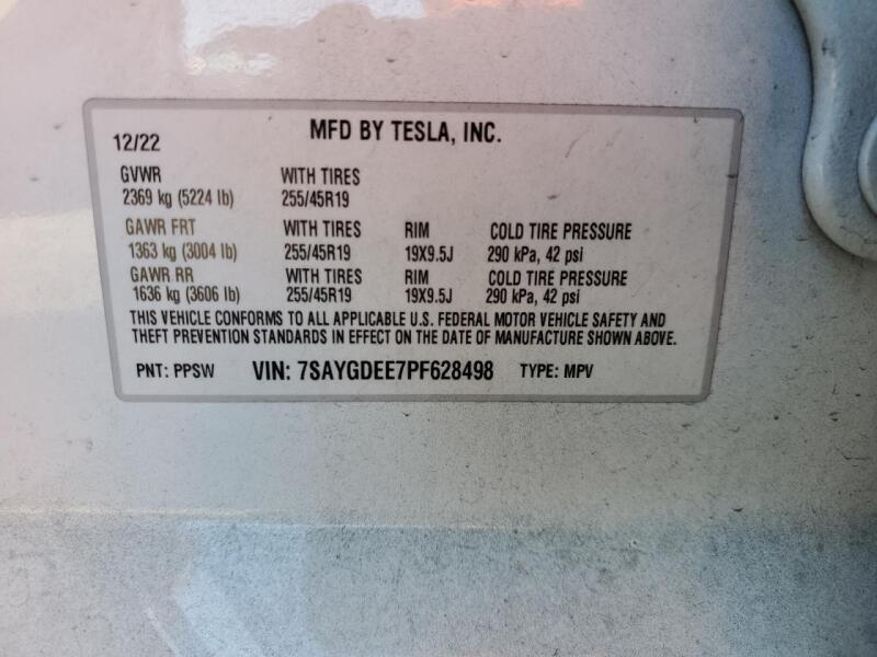 2023 TESLA MODEL Y - 7SAYGDEE7PF628498 | SeoVin.biz