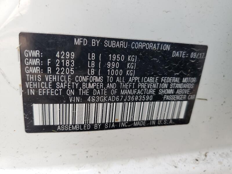 2018 SUBARU IMPREZA PREMIUM PLUS - 4S3GKAD67J3603590 | SeoVin.biz