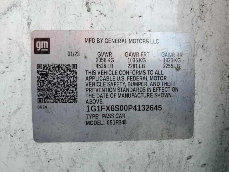 2023 CHEVROLET BOLT EV 2LT - 1G1FX6S00P4132645 | SeoVin.biz