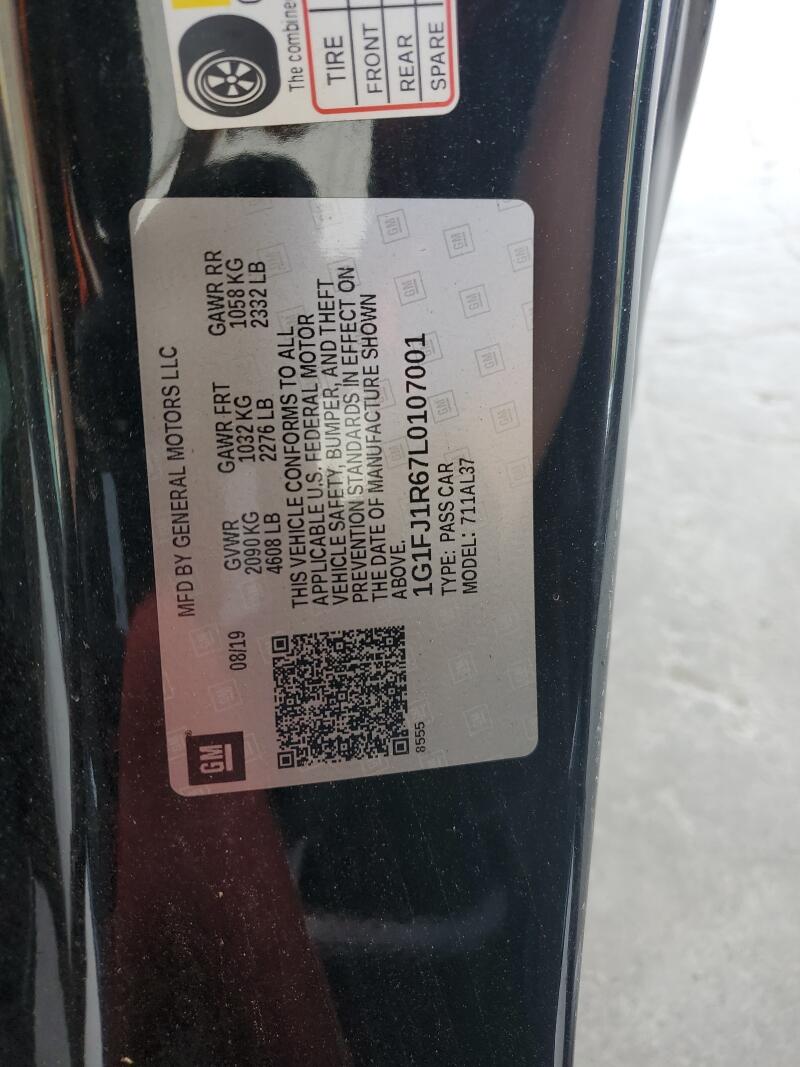 2020 CHEVROLET CAMARO ZL1 - 1G1FJ1R67L0107001 | SeoVin.biz