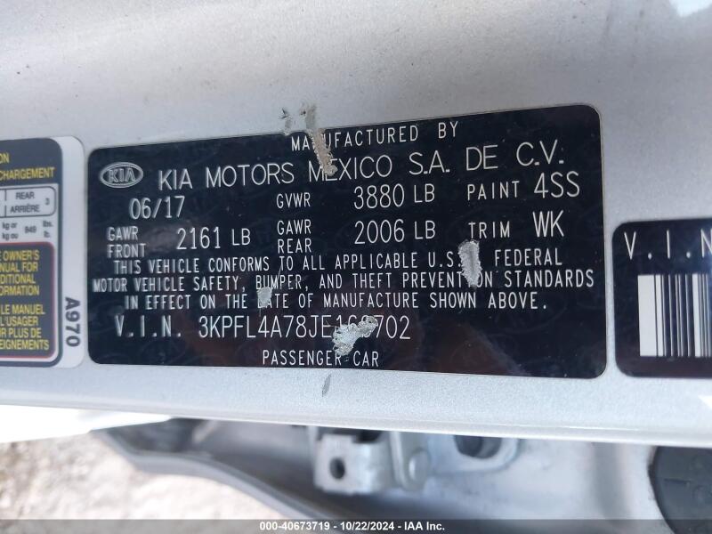 2018 KIA FORTE LX - 3KPFL4A78JE166702 | SeoVin.biz