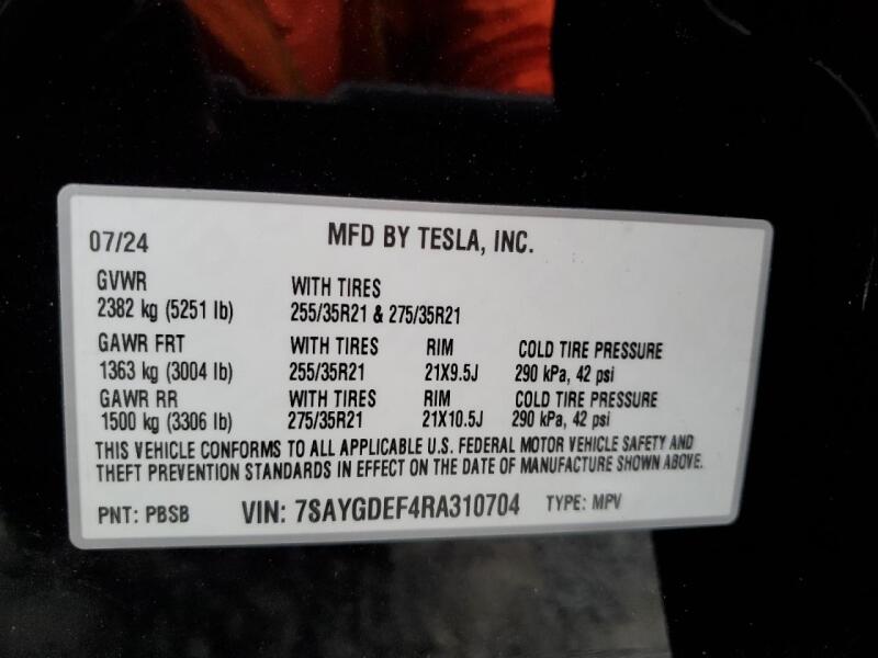 2024 TESLA MODEL Y - 7SAYGDEF4RA310704 | SeoVin.biz