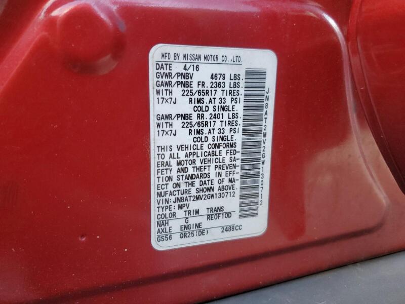 2016 NISSAN ROGUE S - JN8AT2MV2GW130712 | SeoVin.biz