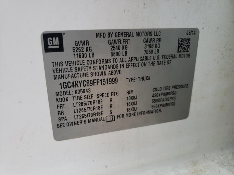 2015 CHEVROLET SILVERADO K3500 - 1GC4KYC89FF151999 | SeoVin.biz