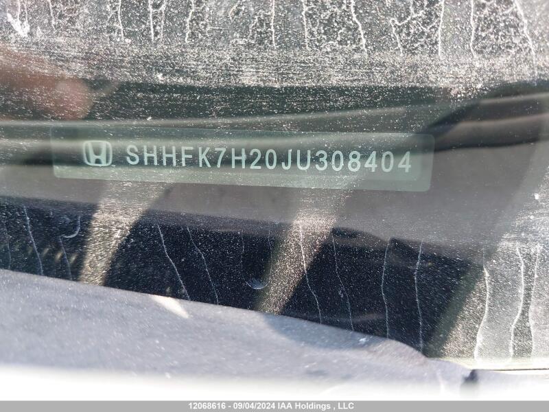 2018 HONDA CIVIC HATCHBACK - SHHFK7H20JU308404 | SeoVin.biz