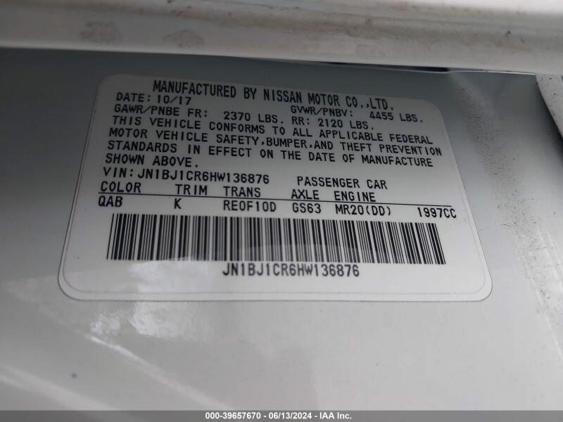 2017 NISSAN ROGUE SPORT S - JN1BJ1CR6HW136876 | SeoVin.biz