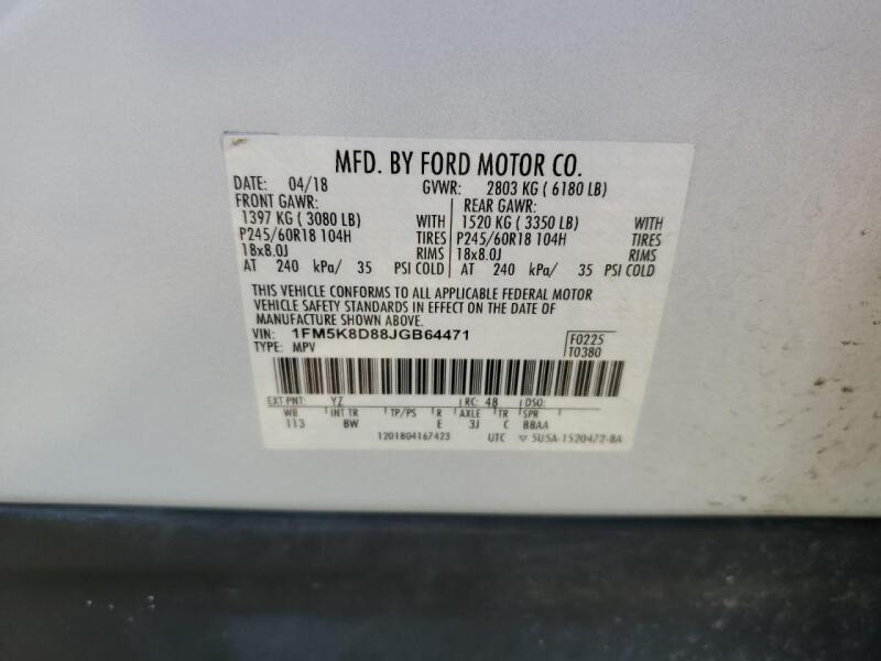 2018 FORD EXPLORER XLT - 1FM5K8D88JGB64471 | SeoVin.biz