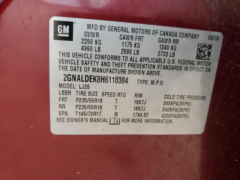 2017 CHEVROLET EQUINOX PREMIER - 2GNALDEK8H6118384 | SeoVin.biz