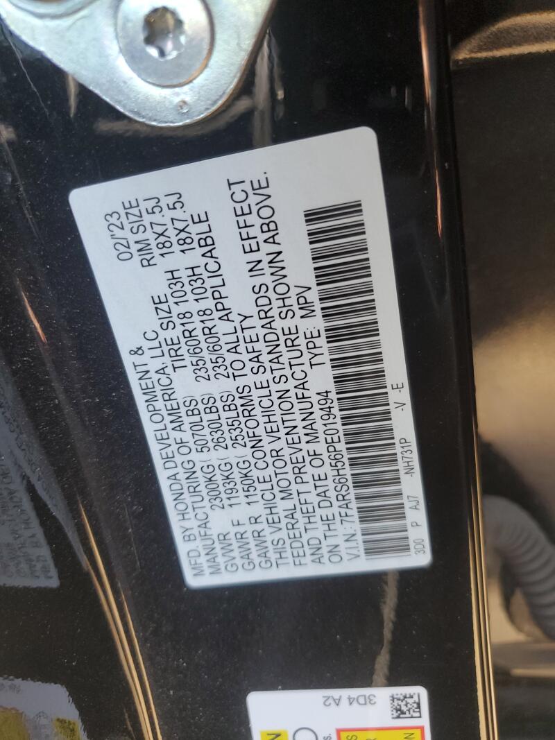 2023 HONDA CR-V SPORT - 7FARS6H56PE019494 | SeoVin.biz