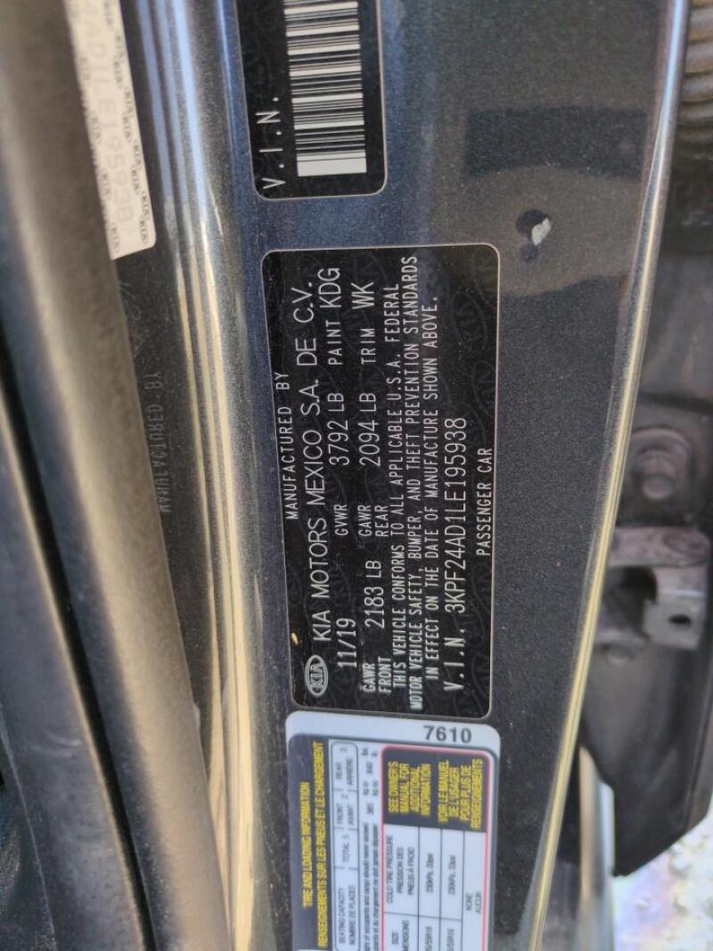 2020 KIA FORTE FE - 3KPF24AD1LE195938 | SeoVin.biz