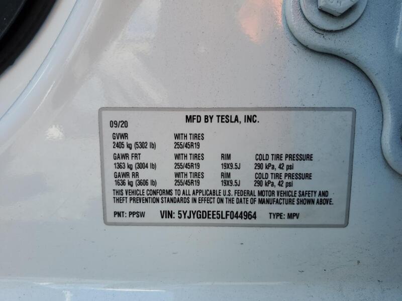 2020 TESLA MODEL Y - 5YJYGDEE5LF044964 | SeoVin.biz