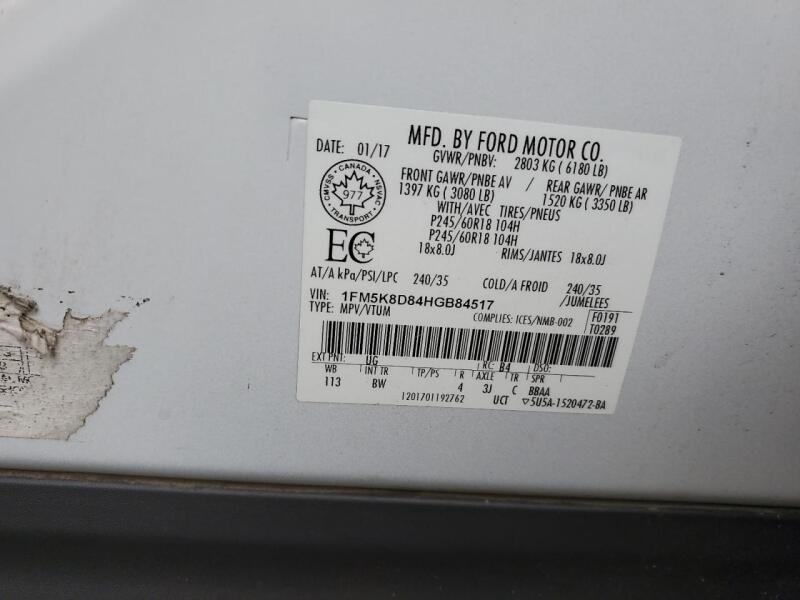 2017 FORD EXPLORER XLT - 1FM5K8D84HGB84517 | SeoVin.biz