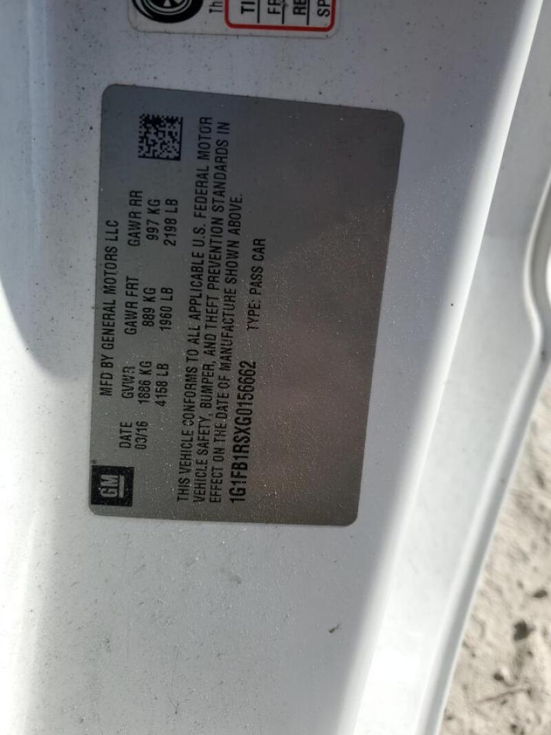 2016 CHEVROLET CAMARO LT - 1G1FB1RSXG0156662 | SeoVin.biz