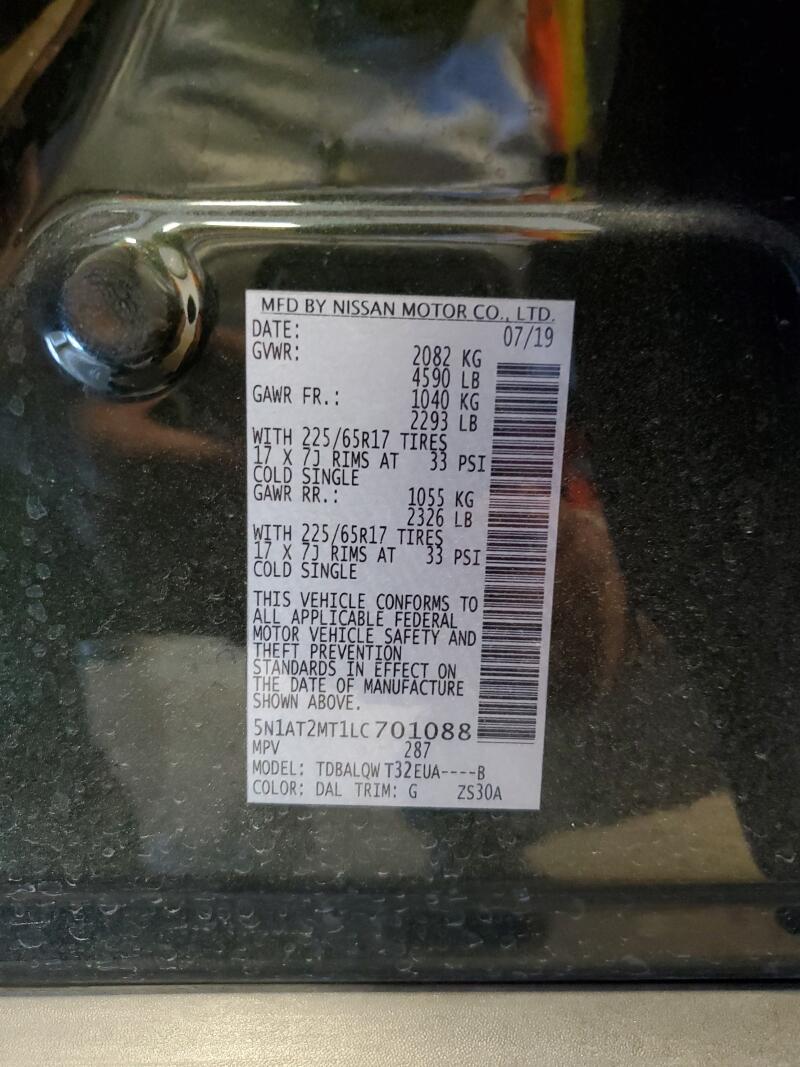 2020 NISSAN ROGUE S - 5N1AT2MT1LC701088 | SeoVin.biz