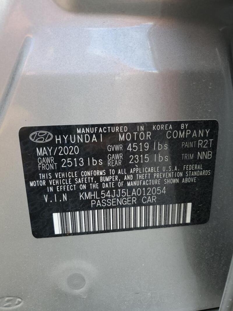 2020 HYUNDAI SONATA HYBRID - KMHL54JJ5LA012054 | SeoVin.biz