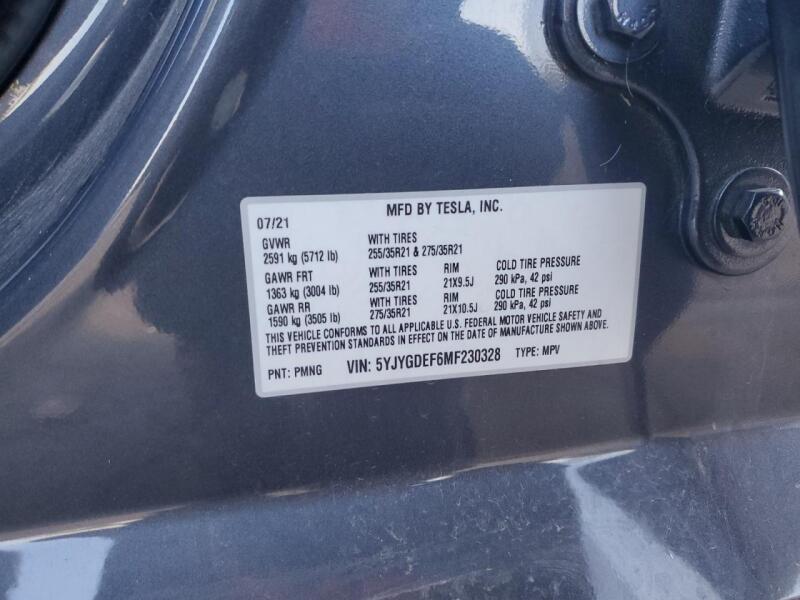 2021 TESLA MODEL Y - 5YJYGDEF6MF230328 | SeoVin.biz