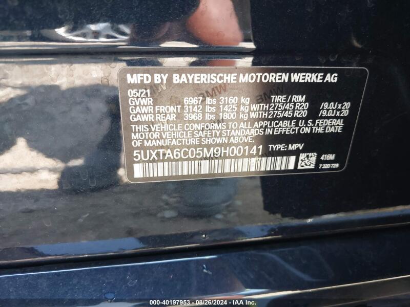 2021 BMW X5 PHEV XDRIVE45E - 5UXTA6C05M9H00141 | SeoVin.biz