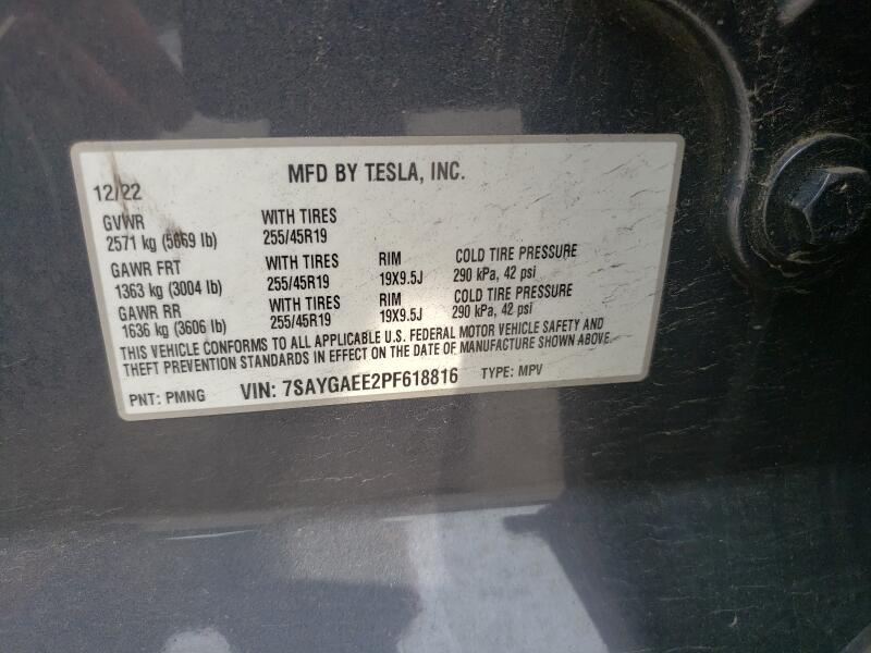 2023 TESLA MODEL Y - 7SAYGAEE2PF618816 | SeoVin.biz