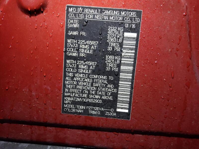 2016 NISSAN ROGUE S - KNMAT2MV3GP652903 | SeoVin.biz