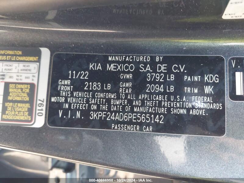 2023 KIA FORTE LXS - 3KPF24AD6PE565142 | SeoVin.biz