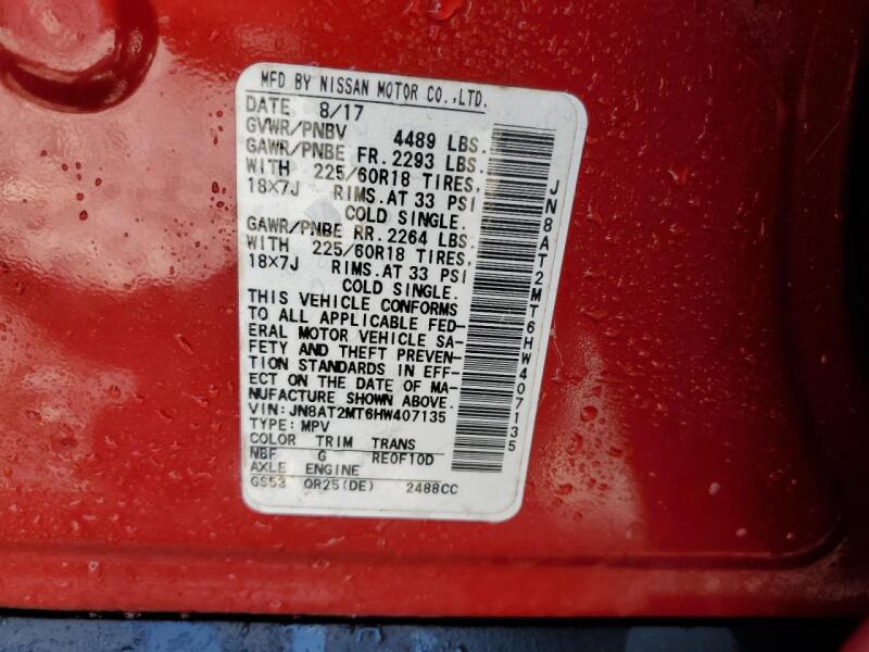 2017 NISSAN ROGUE S - JN8AT2MT6HW407135 | SeoVin.biz