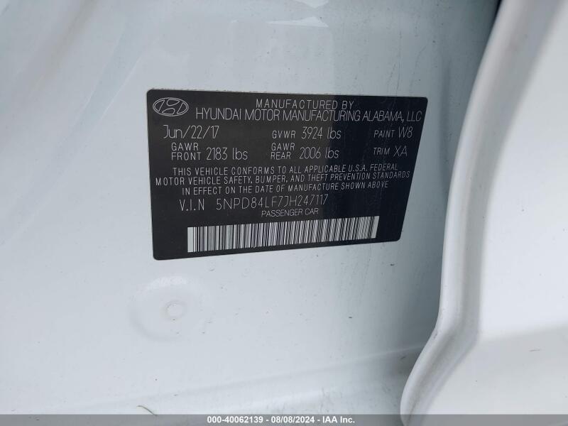 2018 HYUNDAI ELANTRA VALUE EDITION - 5NPD84LF7JH247117 | SeoVin.biz