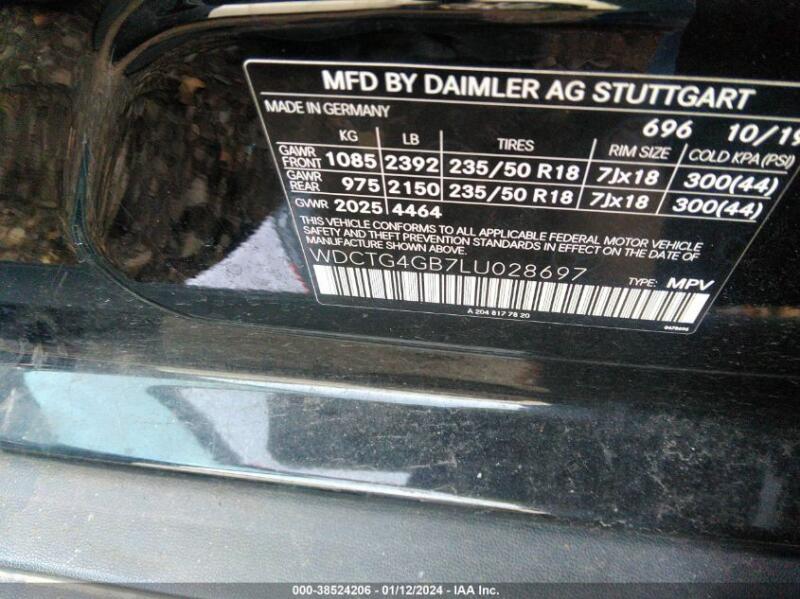 2020 MERCEDES-BENZ GLA 250 4MATIC - WDCTG4GB7LU028697 | SeoVin.biz