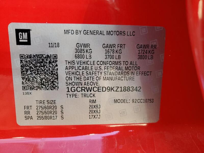 2019 CHEVROLET SILVERADO C1500 LT - 1GCRWCED9KZ188342 | SeoVin.biz