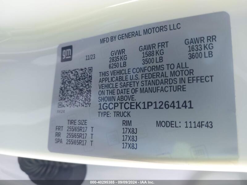 2023 CHEVROLET COLORADO 4WD SHORT BOX LT - 1GCPTCEK1P1264141 | SeoVin.biz