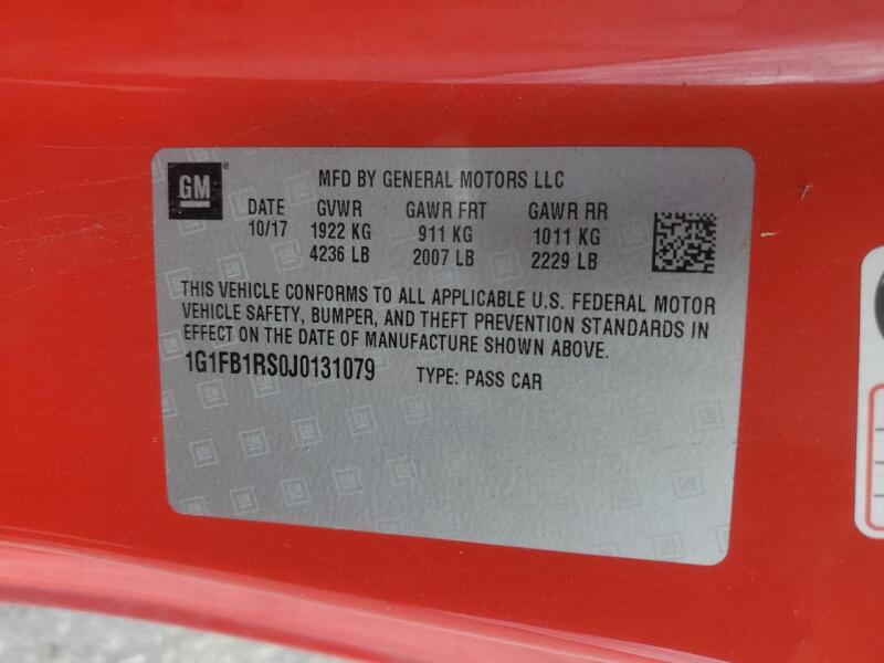 2018 CHEVROLET CAMARO LT - 1G1FB1RS0J0131079 | SeoVin.biz