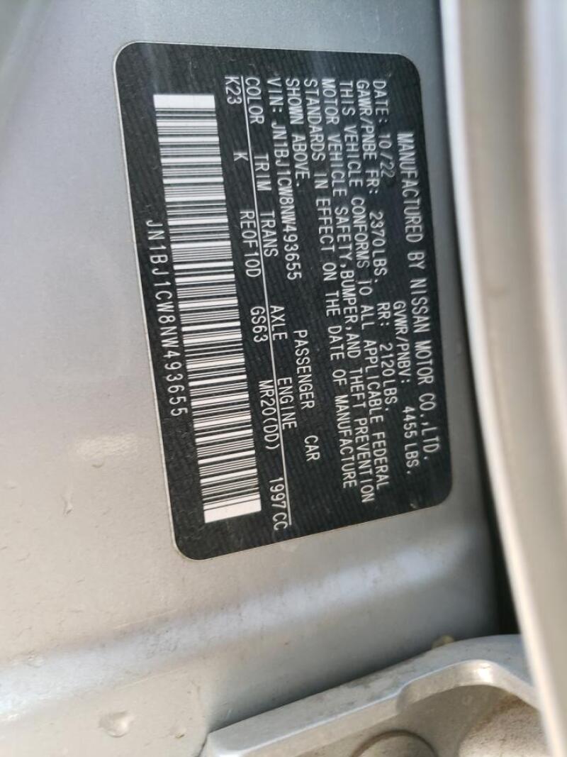 2022 NISSAN ROGUE SPORT SL - JN1BJ1CW8NW493655 | SeoVin.biz